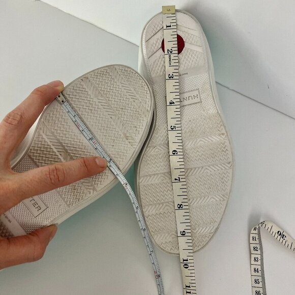 Hunter Plimsoll Waterproof Green Slip On Flats Boat Rain Shoes UK‎ 4 / US 6 - Picture 12 of 13